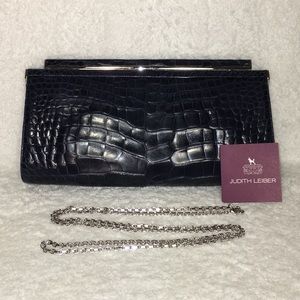 JUDITH LEIBER Clutch, Navy